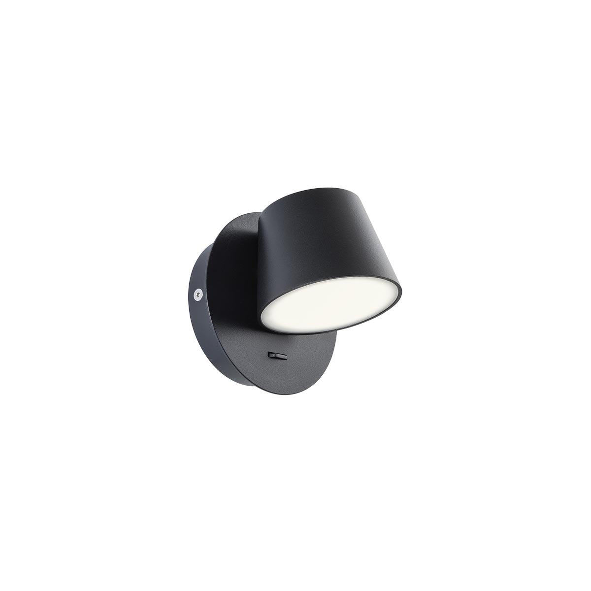 Стенен LED аплик SHAKER 6W IP20 пясъчно черен