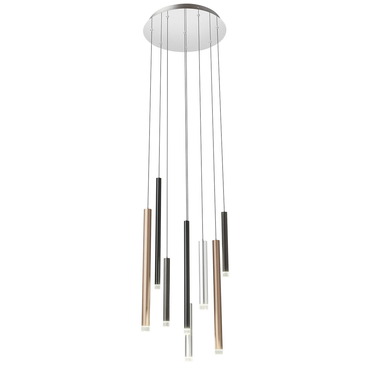 Висящо LED осветително тяло MADISON 32W RD S/CP+AL+BK+CF 3000K