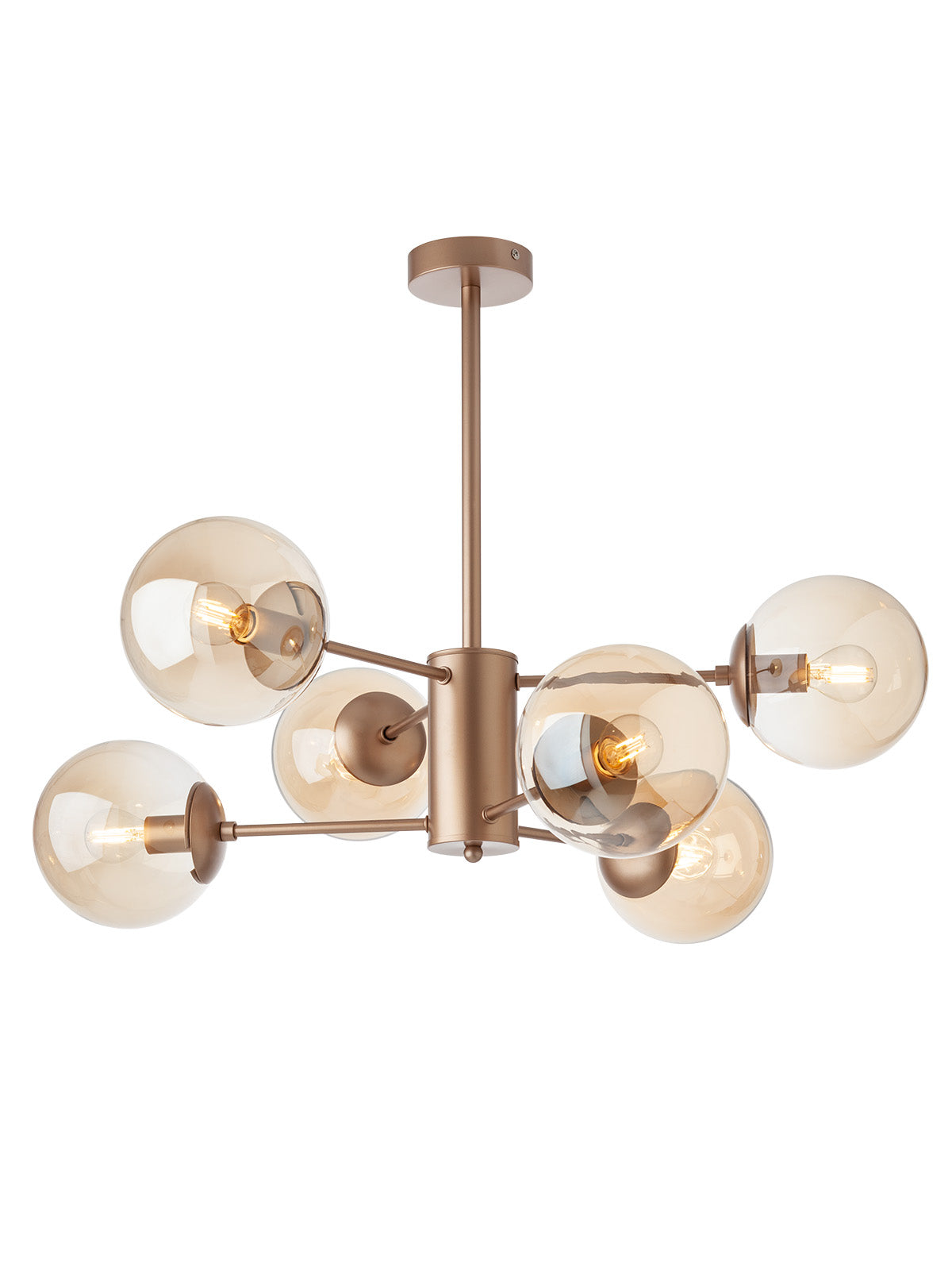 Плафон MUNDI 6X28W E14 CHAMPAGNE