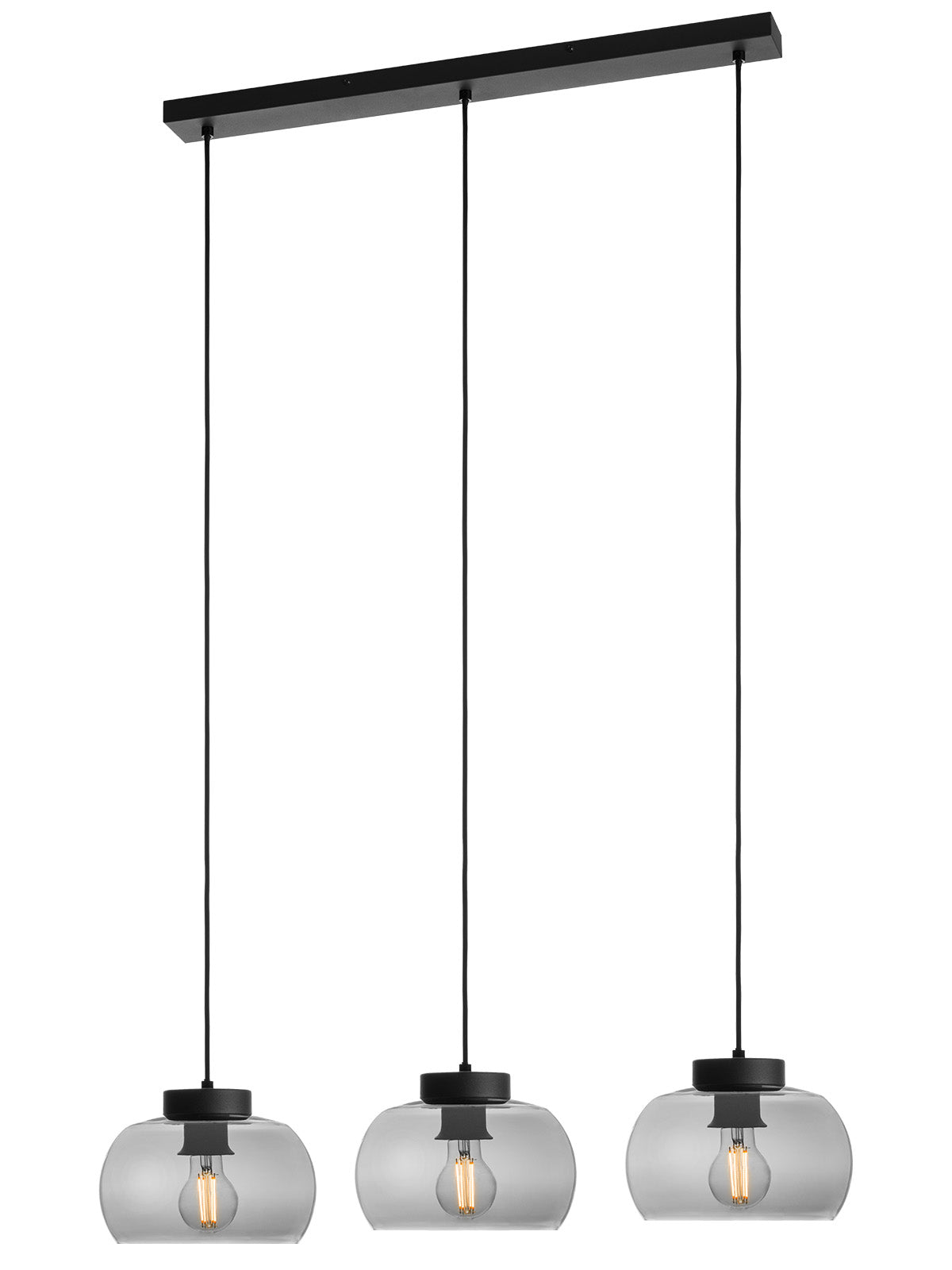 Висящо осветително тяло CROMA 3x42W E27 LN черен/сенчест