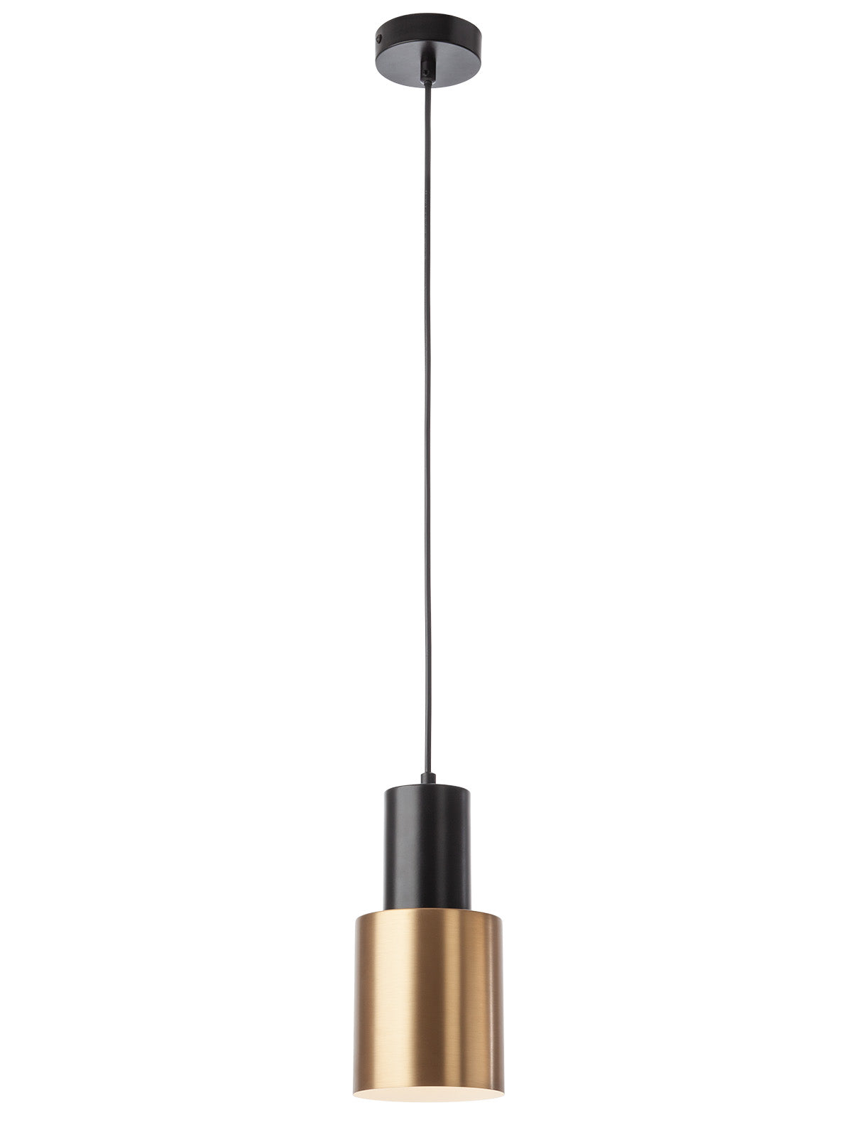 Висящо осветително тяло AURUM 1x15W E27 черен/античен месинг