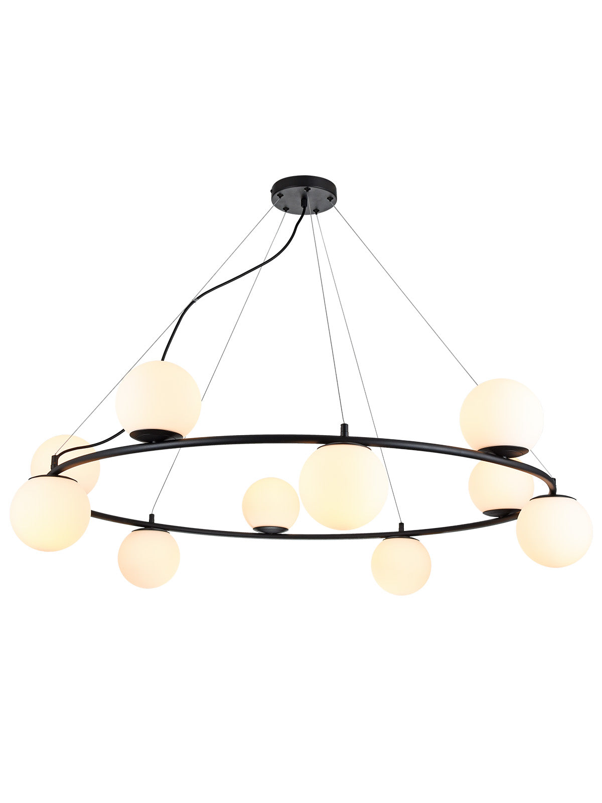 Висящо осветително тяло BOWLING 10*28W E14 SBK