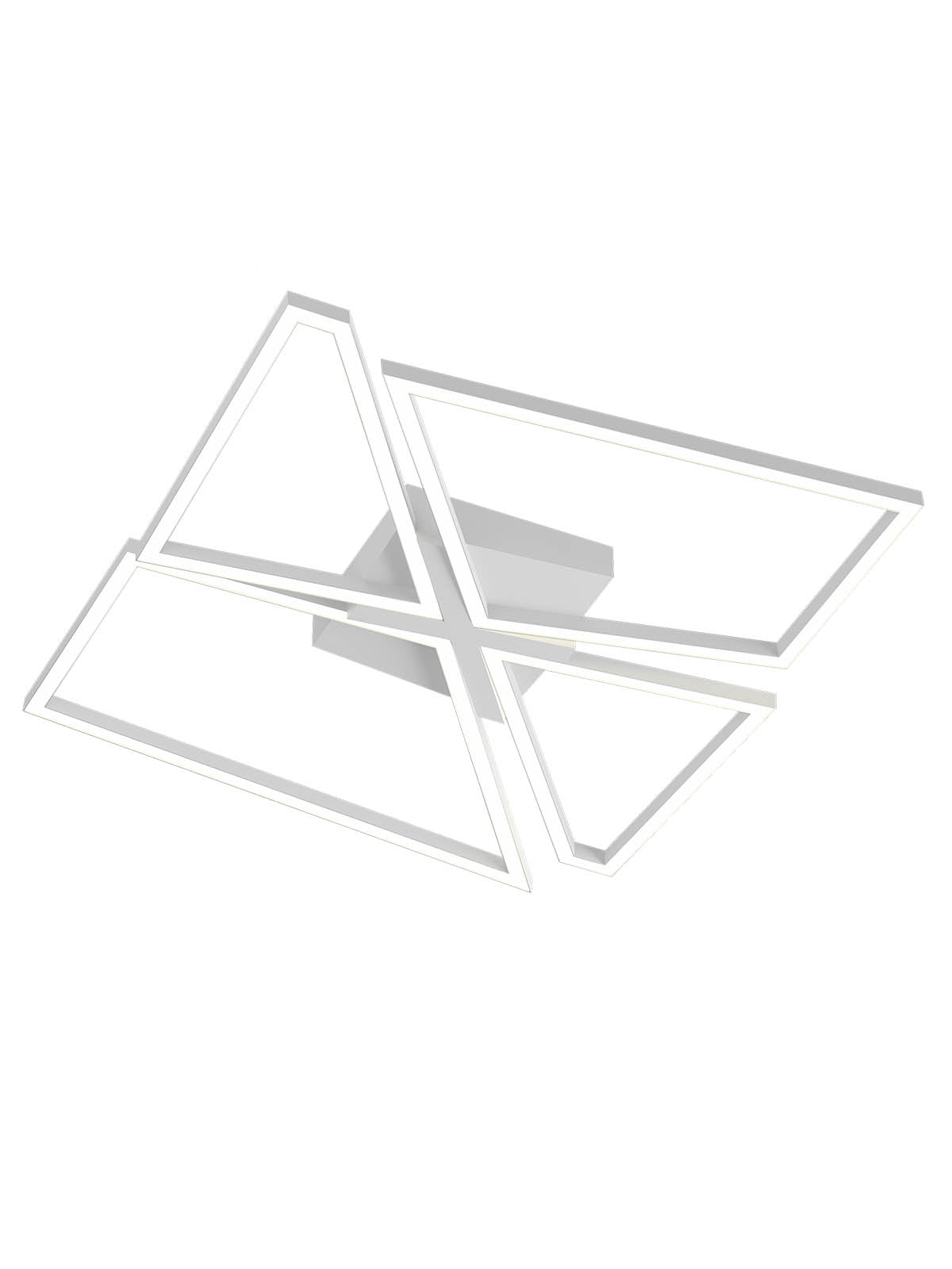 Плафон LED SLASH 50W CCT 3000K/6000K D750*750MM бял