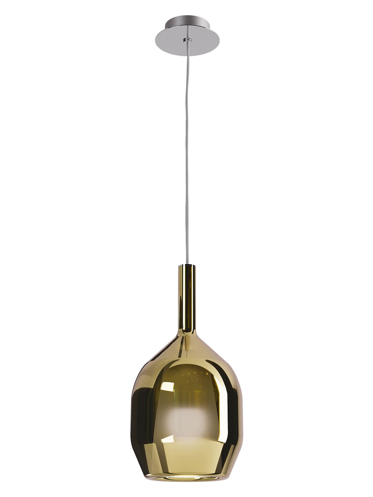 Висящо TRESOR E27*1 D150*H285 златен