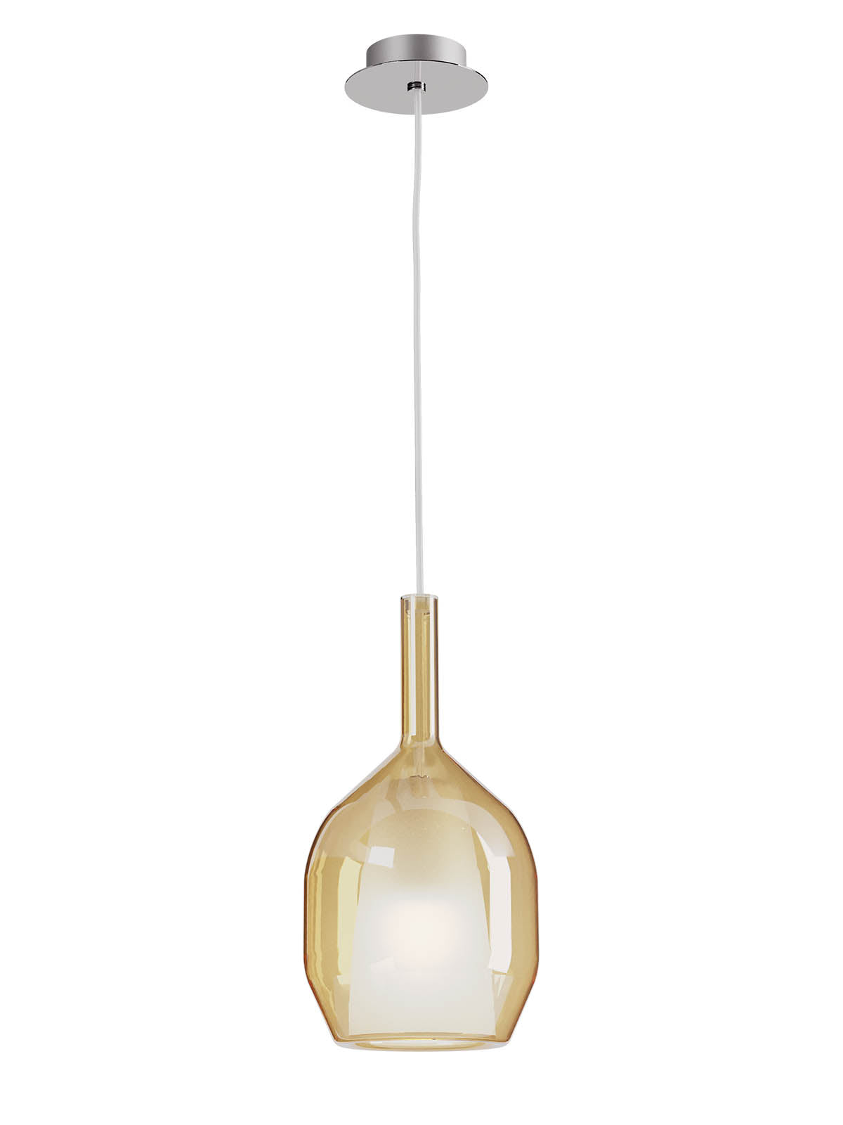Висящо TRESOR E27*1 D150*H285 кехлибарен