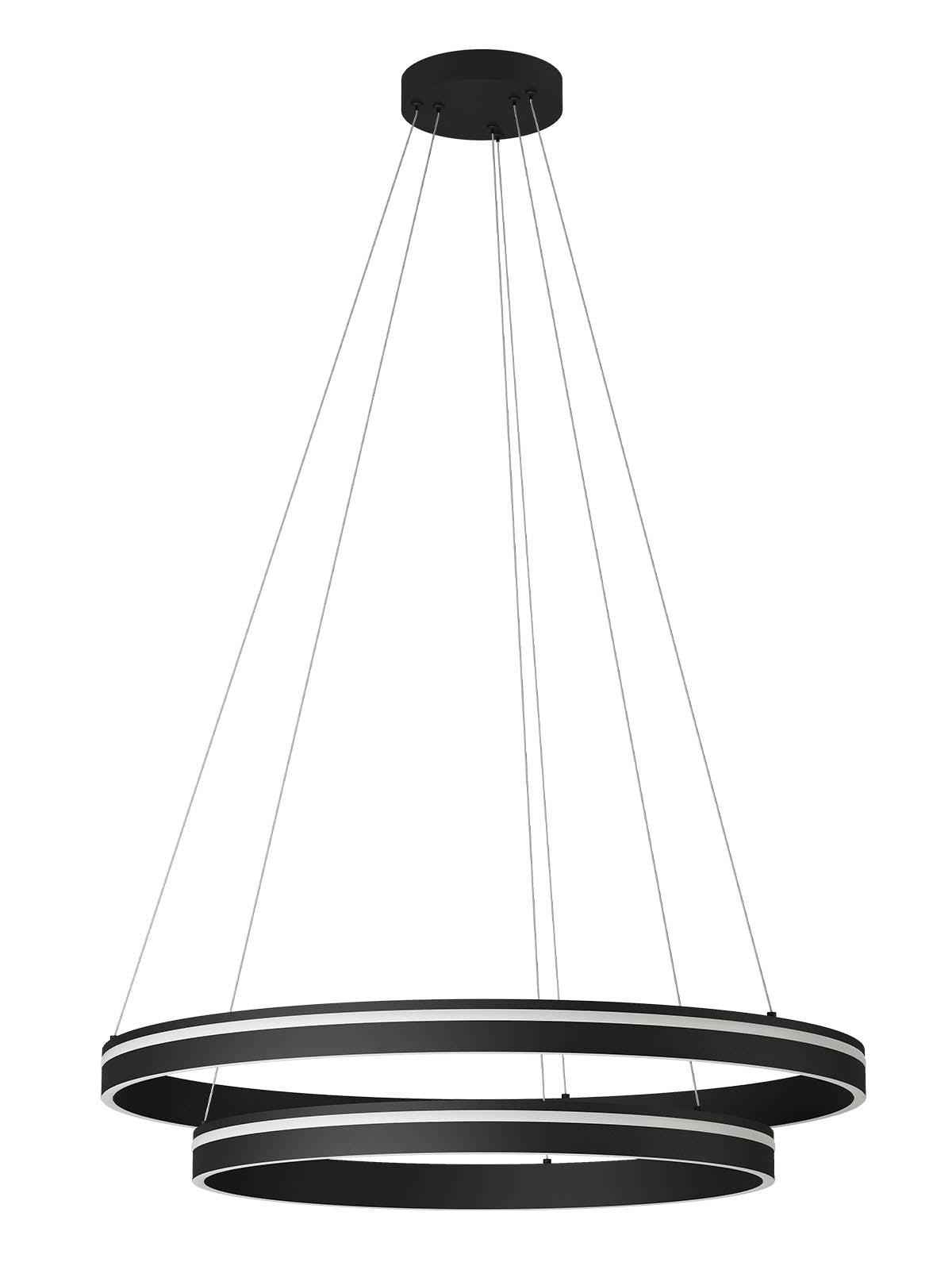 Висящо LED осветително тяло VALDIS 72W 3000K/4000K черен