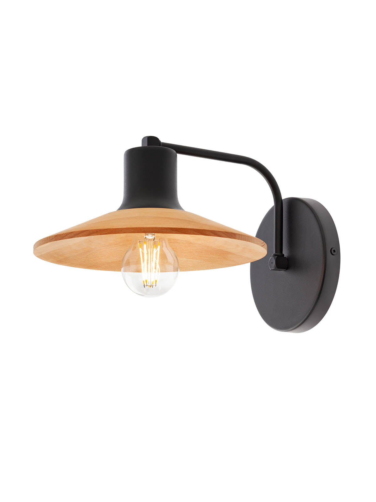 Стенен аплик FRESNO 1*42W E27 D240 BK