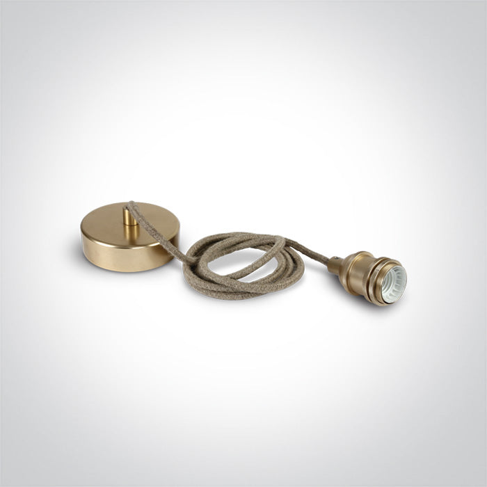 BRUSHED Месинг E27 ROPE WIRE 2 м SUSPENSION