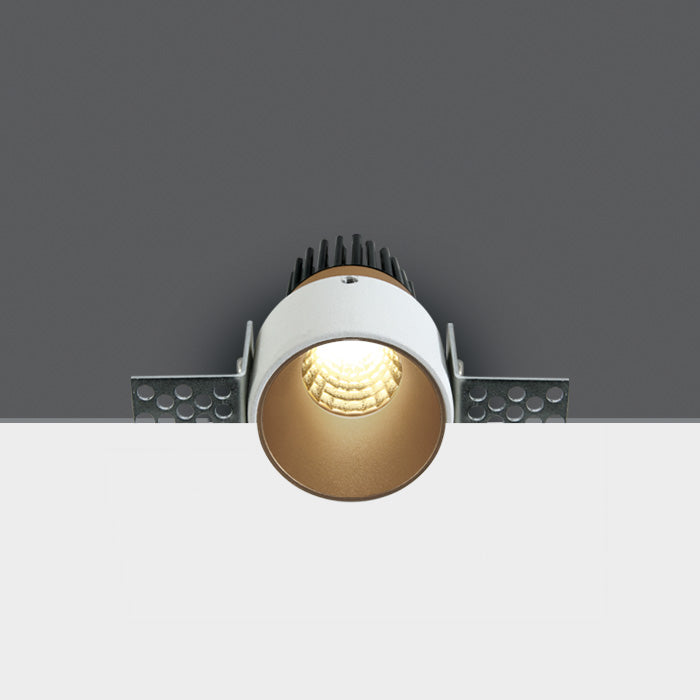 Месинг LED 3W WW (топло бяло) 36° 350mA IP20 Dark-Light (задълбочен оптичен конус) Безрамков