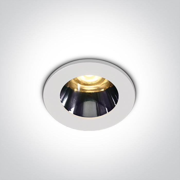 Бял LED 3W WW (топло бяло) IP20 38° 230V Dark-Light (задълбочен оптичен конус)