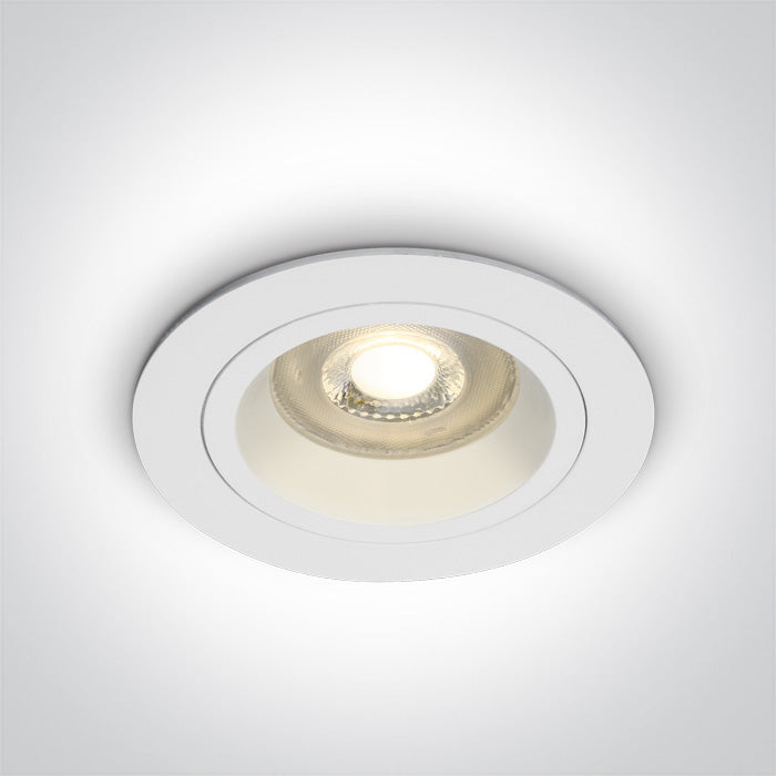 Бял GU10 10W Dark-Light (задълбочен оптичен конус)