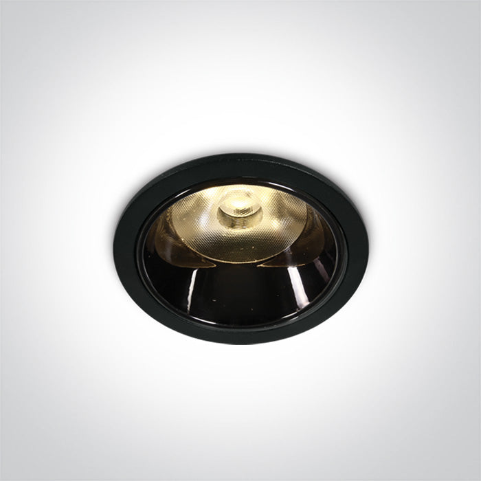 Черен LED 6W WW (топло бяло) IP20 36° 700mA Dark-Light (задълбочен оптичен конус)