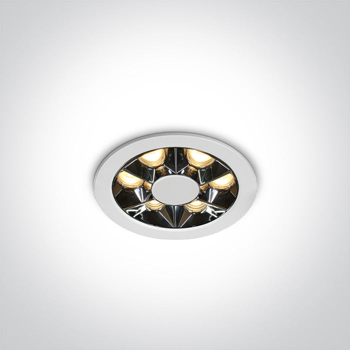 Бял Вградено 6W WW (топло бяло) IP20 230V Dark-Light (задълбочен оптичен конус)