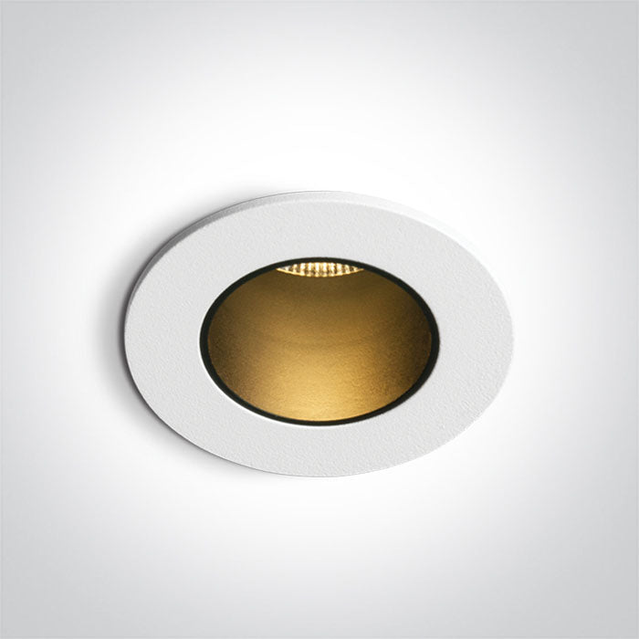 Бял+Черен COB 6,5W CCT (регулируем цвят на светлината) Dark-Light (задълбочен оптичен конус) IP65 700mA