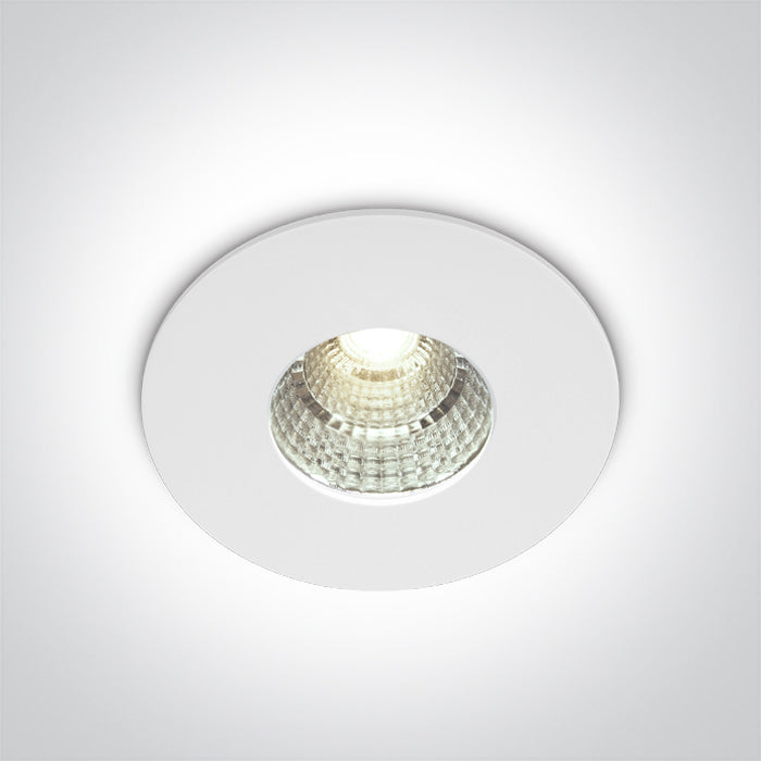 Бял 7W WW (топло бяло) IP54 Dark-Light (задълбочен оптичен конус) 230V