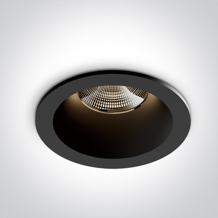 Черен 6,5W CCT (регулируем цвят на светлината) IP65 700mA Dark-Light (задълбочен оптичен конус)