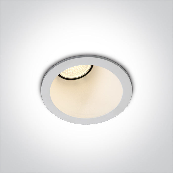 Бял LED 8W WW (топло бяло) IP20 50° ASYMMETRIC 230V Dark-Light (задълбочен оптичен конус)