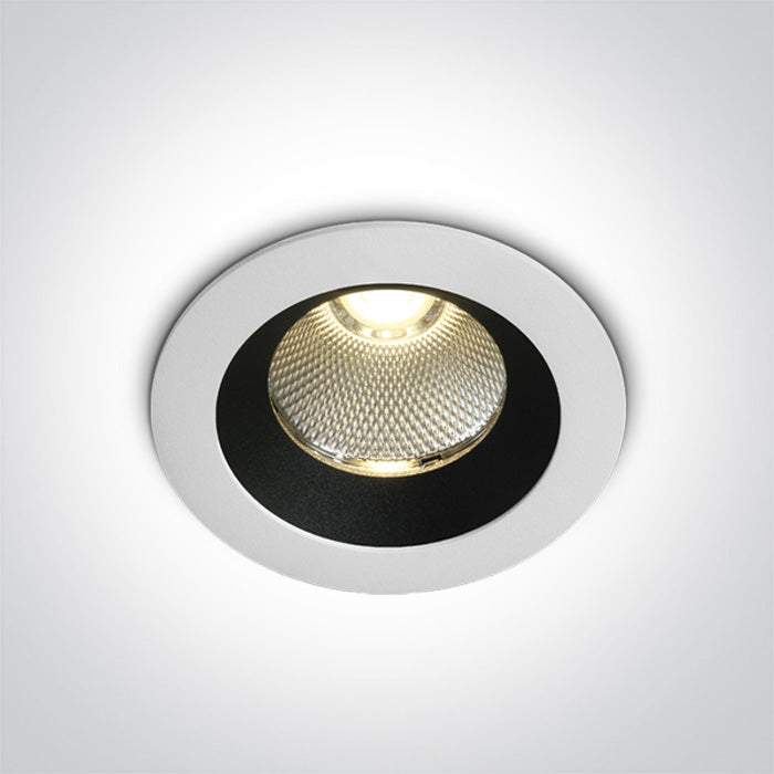 Бял COB LED 12W WW (топло бяло) IP65 38° 700mA Dark-Light (задълбочен оптичен конус)