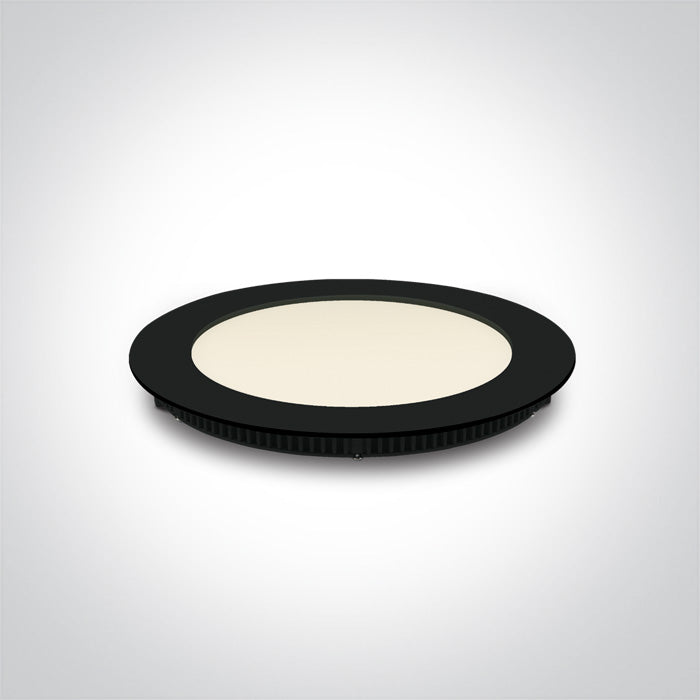 Черен LED 12W WW (топло бяло) IP40 230V