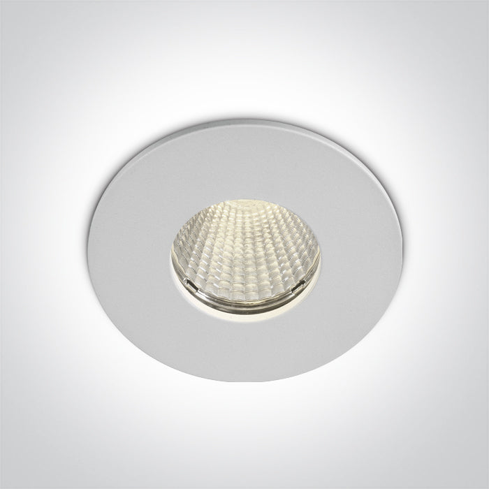 Бяла COB 12W СВ (Студено бяла) 700mA IP65 Dark-Light (Вграден оптичен конус)