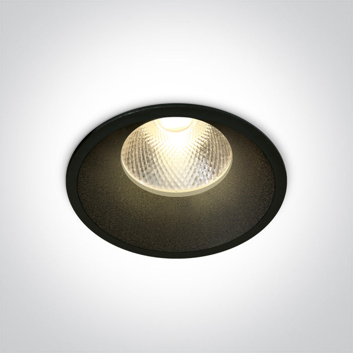 Черен 12W 20° WW (топло бяло) IP20 230V Dark-Light (задълбочен оптичен конус)