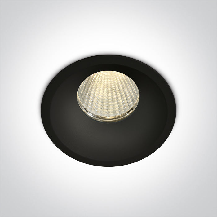 Черен COB 12W CCT (регулируем цвят на светлината) IP65 Dark-Light (задълбочен оптичен конус) 700mA