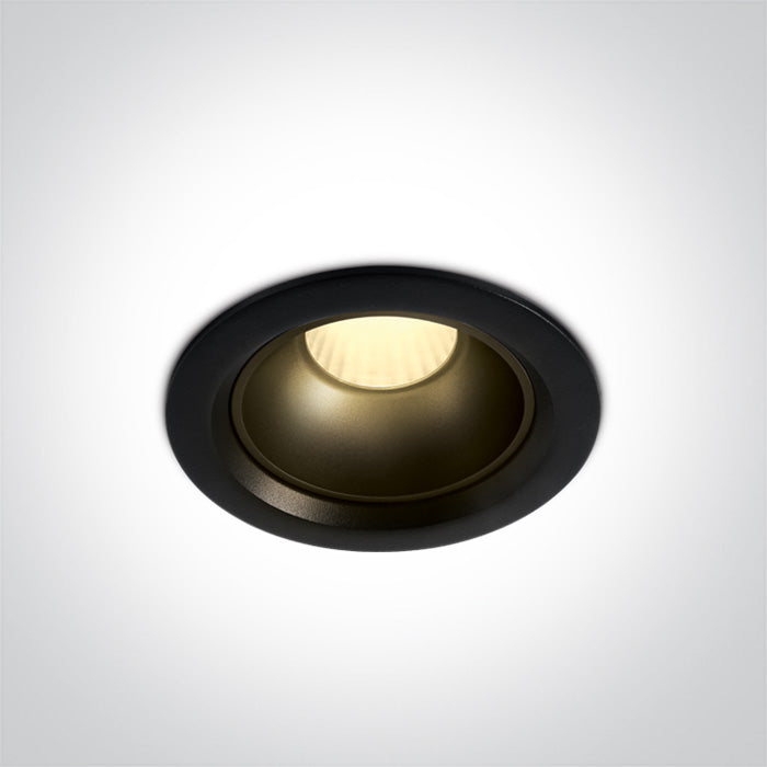 Черен 12W WW (топло бяло) IP20 45° 230V Dark-Light (задълбочен оптичен конус)