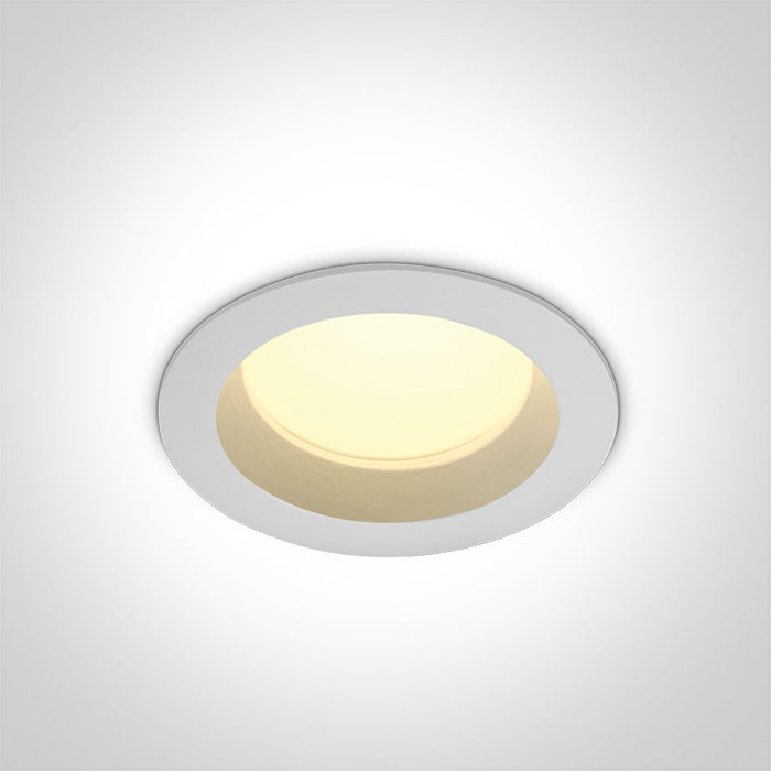 Бял LED 13W IP54 WW (топло бяло) + Захранващ драйвер 230V