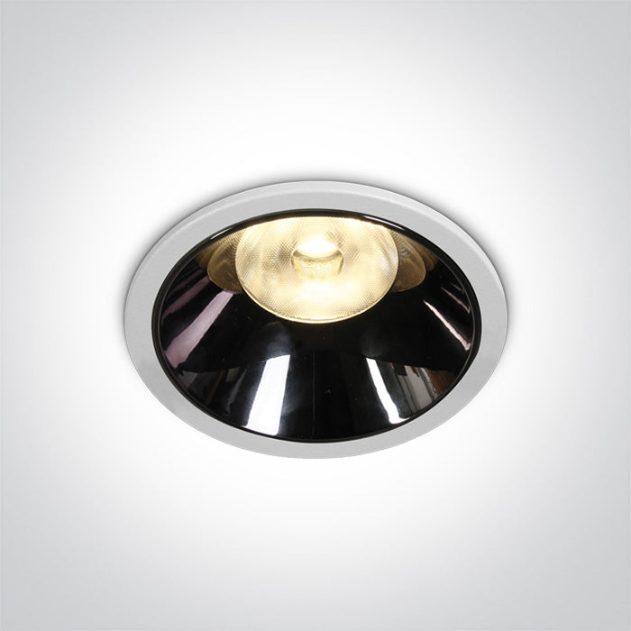 Бял LED 18W WW (топло бяло) IP20 36° 500mA Dark-Light (задълбочен оптичен конус)
