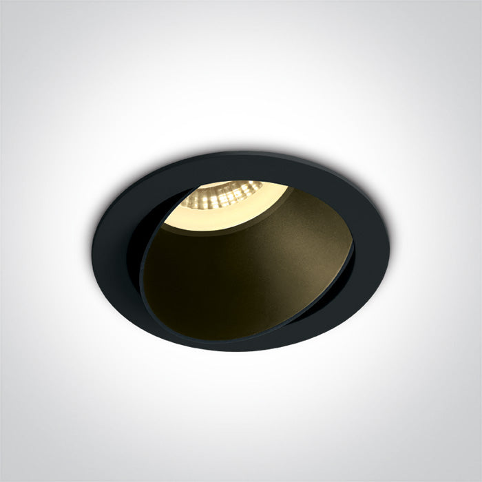 Черен GU10 10W Черен REFLECTOR Dark-Light (задълбочен оптичен конус) Регулируем