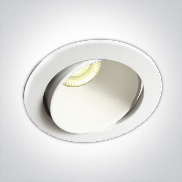 Бял 8W WW (топло бяло) IP54 Регулируем Dark-Light (задълбочен оптичен конус) 230V С димиране