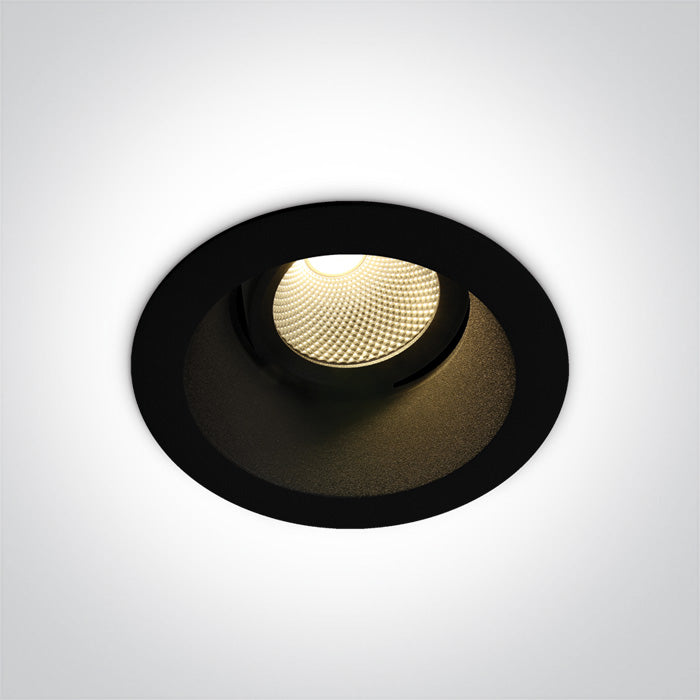 Черен 7W CCT (регулируем цвят на светлината) IP20 230V Регулируем Dark-Light (задълбочен оптичен конус)