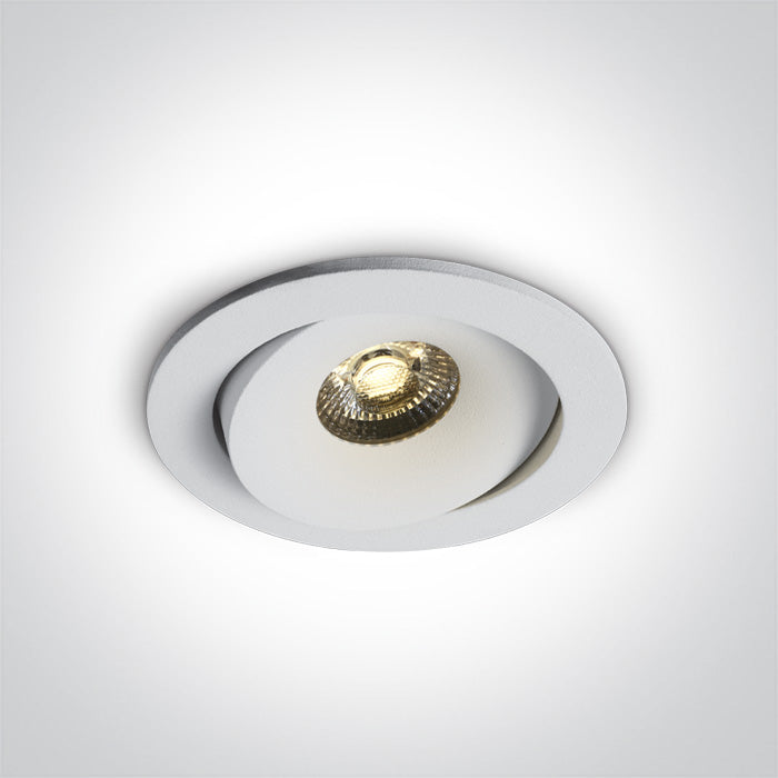 Бял COB LED 6,5W WW (топло бяло) 36° IP54 700mA Регулируем