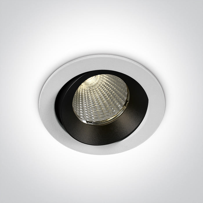 Бял COB LED 12W WW (топло бяло) 40° 700mA IP65 Dark-Light (задълбочен оптичен конус)