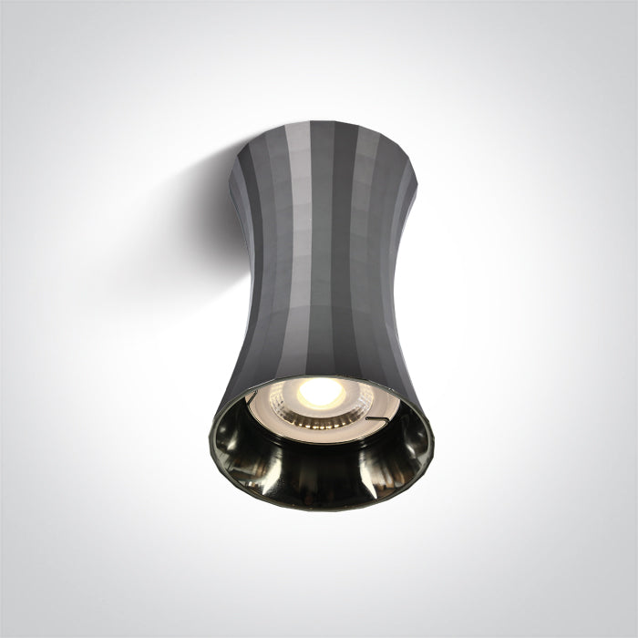 DARK Хром GU10 10W 100-240V Dark-Light (задълбочен оптичен конус)
