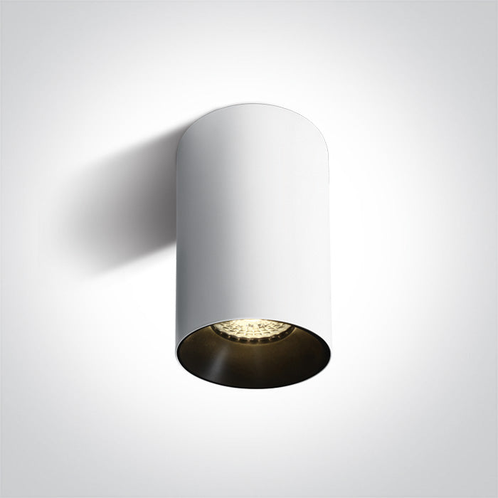 Бял GU10 10w Dark-Light (задълбочен оптичен конус)