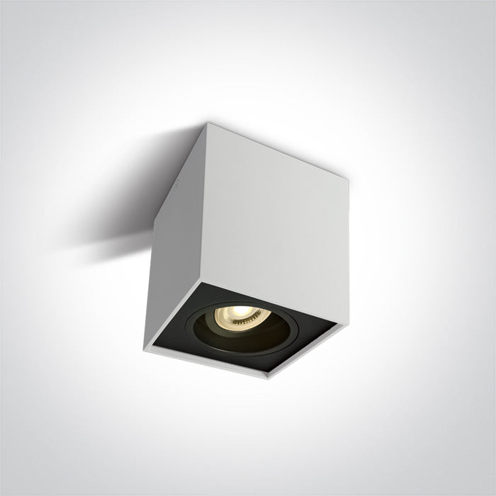 Бял GU10 10W Регулируем SQUARE 100-240V