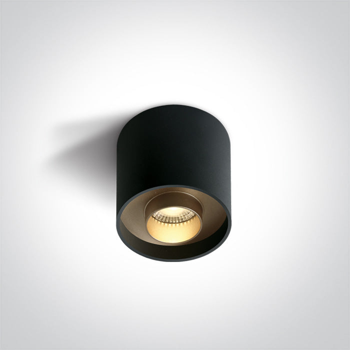 Черен 8W WW (топло бяло) IP20 230V Dark-Light (задълбочен оптичен конус)