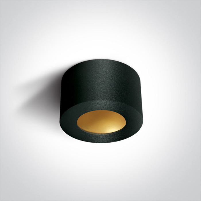 Черен CYLINDER LED 8W WW (топло бяло) 230V Dark-Light (задълбочен оптичен конус)