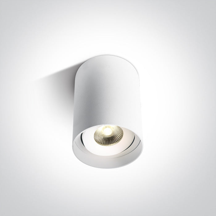 Бял COB CYLINDER 10W WW (топло бяло) IP20 230V