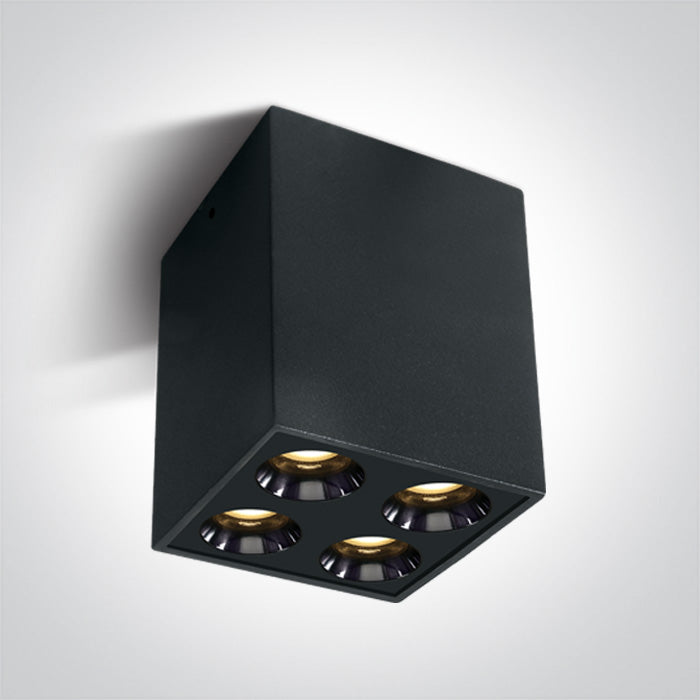 Черен 10W WW (топло бяло) IP20 38° 230V Dark-Light (задълбочен оптичен конус)