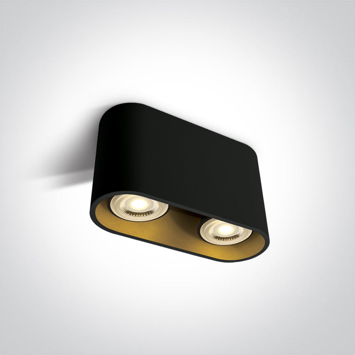 Черен GU10 2x10W 100-240V