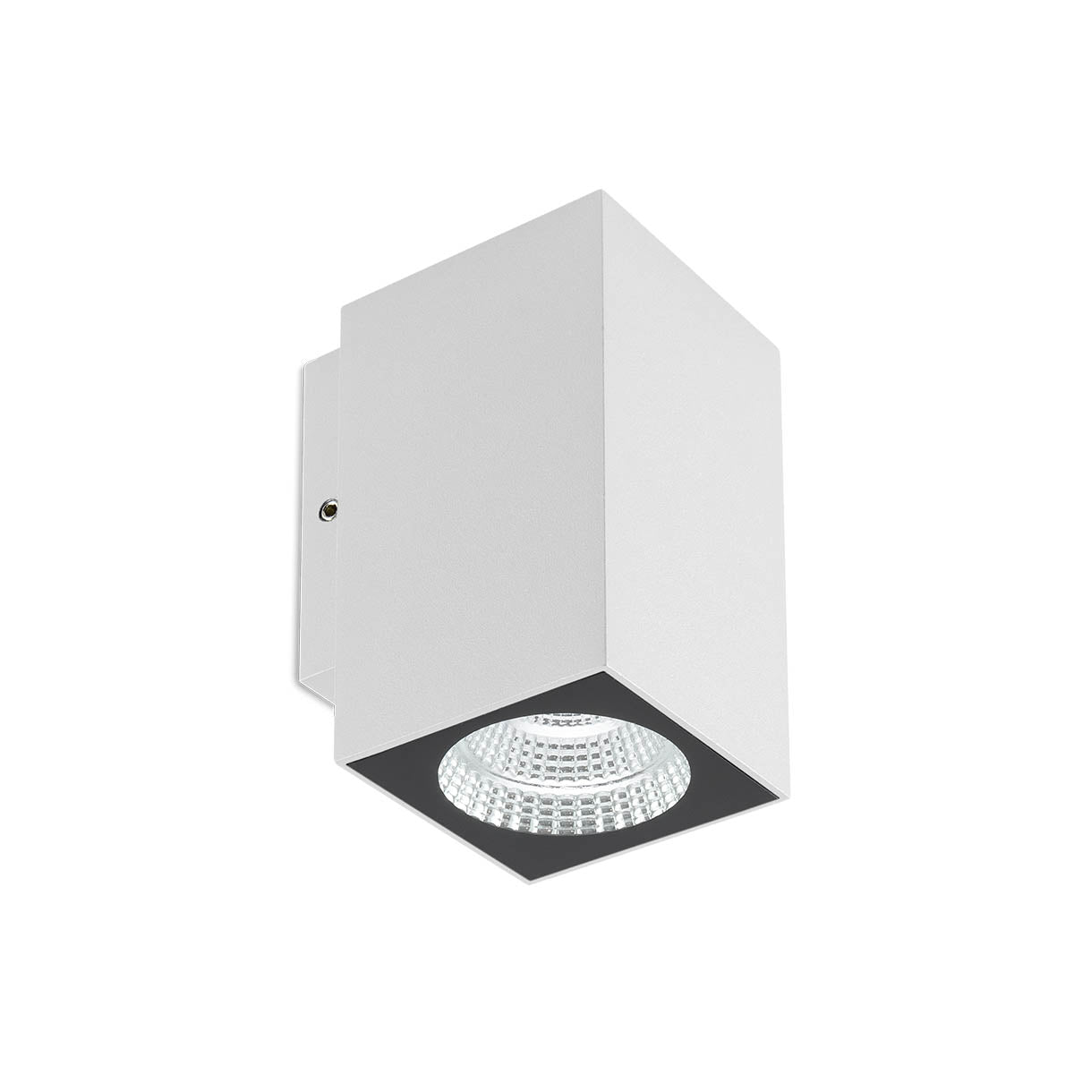 Стенен LED аплик QUAD COB 4W IP65 бял 2700K SQ