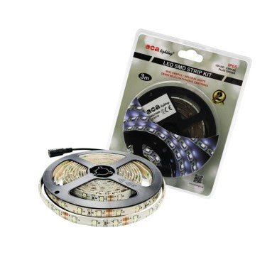 LED SMD лента комплект 3м IP65 4000K & 12V DC щепсел драйвер