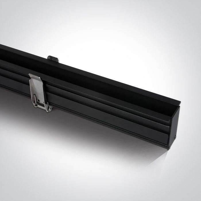 Черен MAGNETIC Вграден профил 1 м 48V MIDI