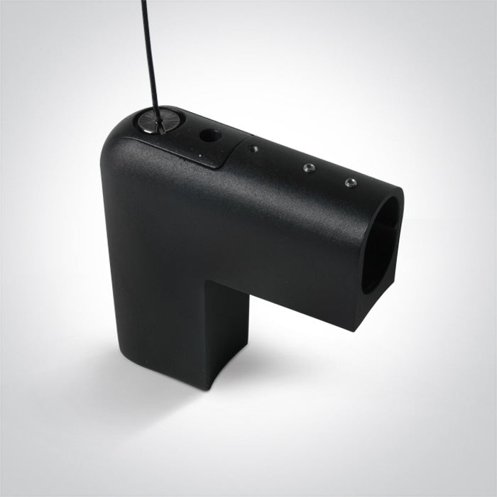 Черен P&P SUSPENDED/За открит монтаж CEILING TO WALL CORNER IP20
