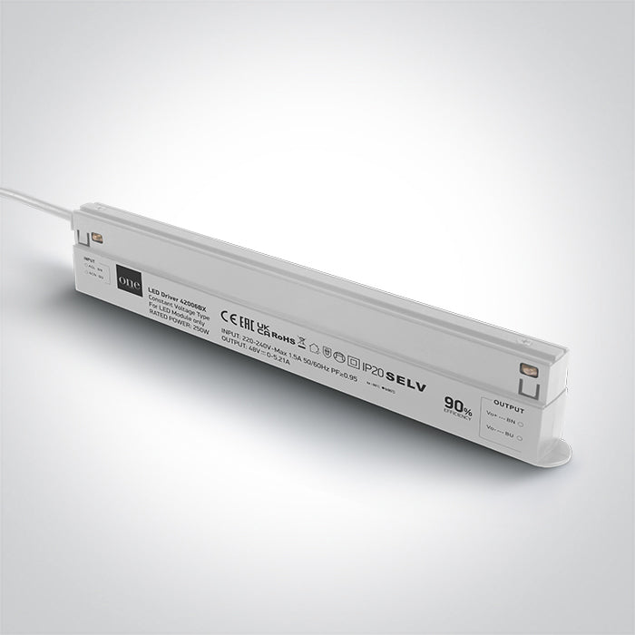 Захранващ драйвер 200W 48V за MAGNETIC Профил IP20 230V MINI/MIDI/MAXI