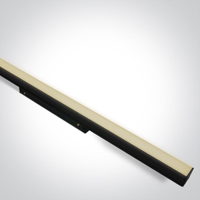 Черен DALI 16W Линеен осветител CCT (регулируем цвят на светлината) 48V IP20 MINI/MIDI