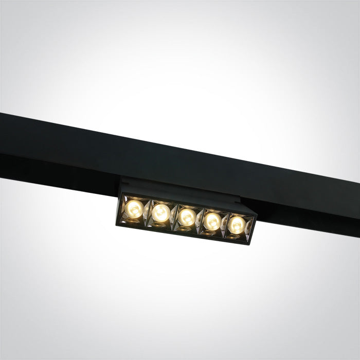 Черен 12W WW (топло бяло) 48V IP20 Регулируем MINI MAXI P&P
