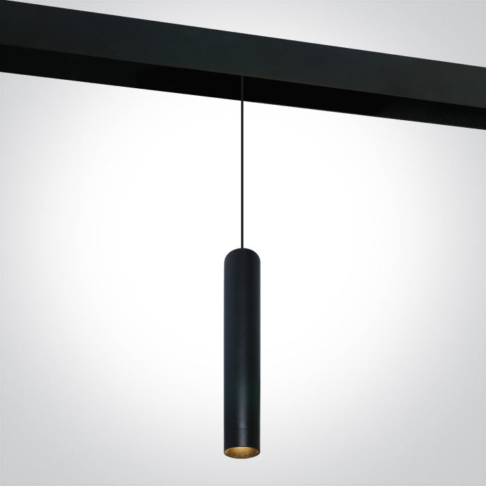Черен 9W Висящо осветително тяло (пендел) WW (топло бяло) 48V IP20 Dark-Light (задълбочен оптичен конус) MINI/MIDI/MAXI/P&P